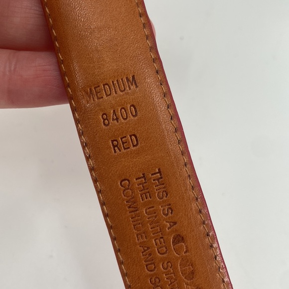 Sold❌❌❌Vintage Coach Red leather Belt - Picture 6 of 8